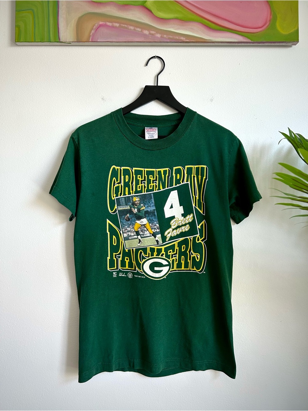 Vintage 1997 NFL Green Bay Packers Brett Favre T-Shirt